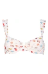 Dippin Daisys Verona Underwire Bikini Top In Multi