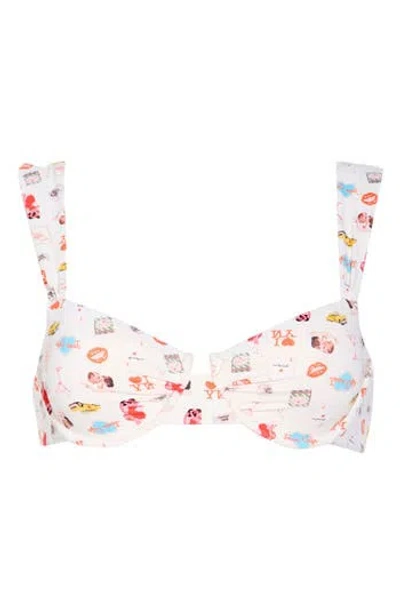 Dippin Daisys Verona Underwire Bikini Top In Multi