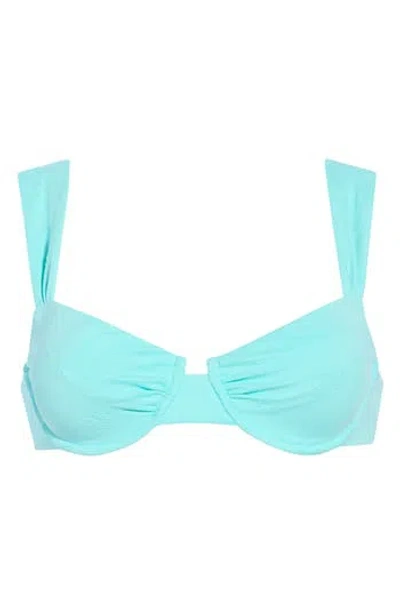 Dippin Daisys Verona Underwire Bikini Top In Aqua Sky