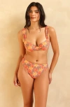 Dippin Daisys Verona Underwire Bikini Top In Orange