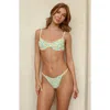Dippin Daisys West Coast Underwire Bikini Top In Orange