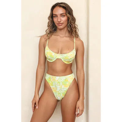 Dippin Daisys West Coast Underwire Bikini Top In Green