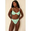 Dippin Daisys West Coast Underwire Bikini Top In Green