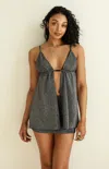 Dippin Daisys Backstage Tank Top In Sparkle Black