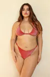 Dippin Daisys Bali Triangle Bikini Top In Red