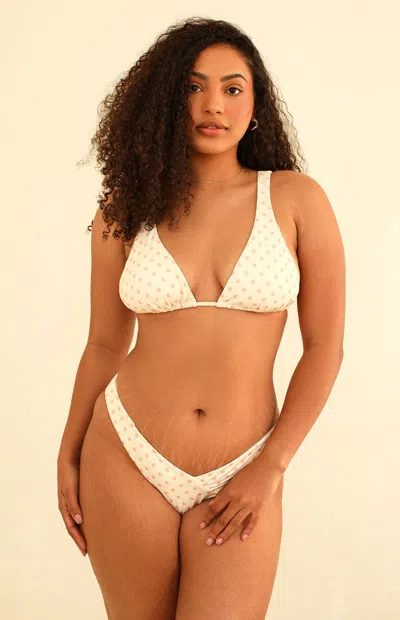 Dippin Daisys Women's Descanso Tie Back Triangle Bikini Top In Light Pink