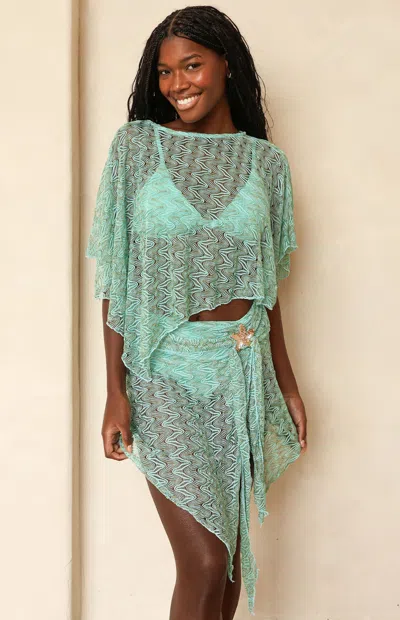 Dippin Daisys Women's Isadora Skirt In Caribbean Blue In Green
