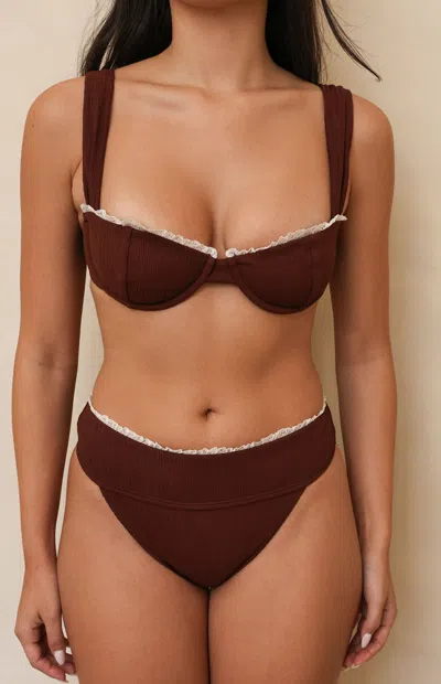 Dippin Daisys Sydney Bikini Bottoms In Brown