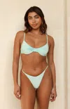 Dippin Daisys West Coast Underwire Bikini Top In Green