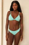 Dippin Daisys Zen Knotted Triangle Bikini Top In Blue