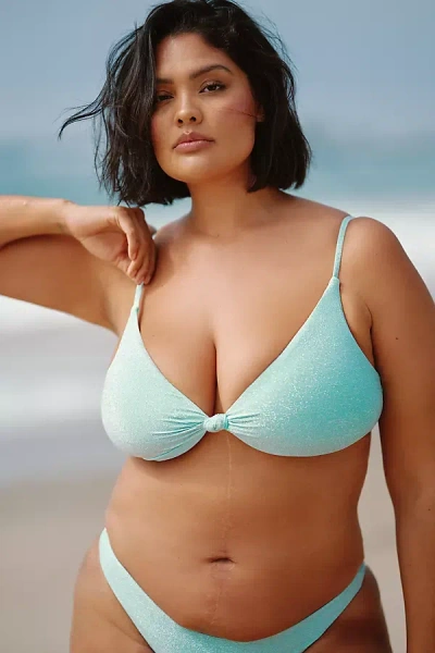 Dippin Daisys Zen Bikini Top In Blue