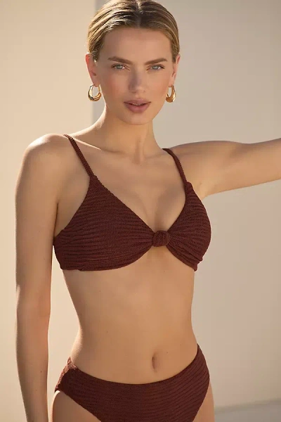 Dippin Daisys Zen Bikini Top In Brown