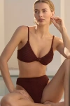 Dippin Daisys Zen Bikini Top In Brown