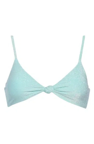Dippin Daisys Zen Knotted Bikini Top In Green