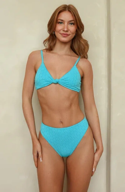 Dippin Daisys Zen Knotted Triangle Bikini Top