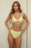 Dippin Daisys Zen Knotted Triangle Bikini Top
