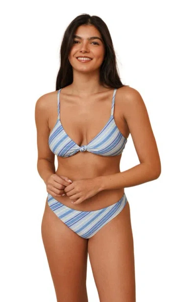 Dippin Daisys Zen Knotted Triangle Bikini Top In Black