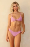 Dippin Daisys Zen Knotted Triangle Bikini Top In Bloom