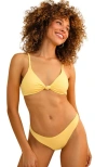 DIPPIN DAISYS DIPPIN DAISYS ZEN KNOTTED TRIANGLE BIKINI TOP