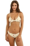Dippin Daisys Zen Triangle Knotted Bikini Top In Multi