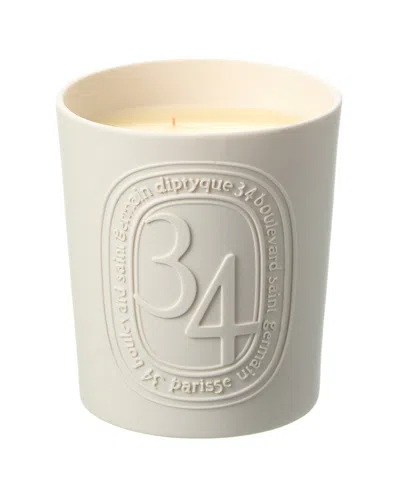 Diptyque 34 Boulevard Saint Germain Candle In White