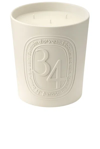 Diptyque 34 Boulevard Saint Germain Large Candle In Neutral