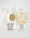 DIPTYQUE AMBRE (AMBER) & FEU DE BOIS (FIREWOOD) SCENTED CANDLE CAROUSEL GIFT SET - LIMITED EDITION