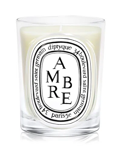 Diptyque Ambre (amber) Classic Candle 6.7 Oz. In White