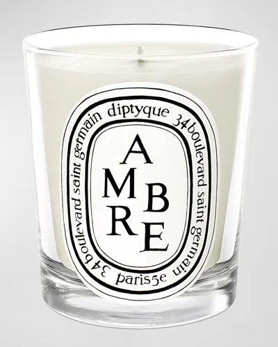 Diptyque Ambre (amber) Scented Candle, 6.5 Oz. In White