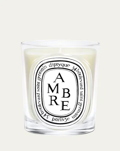 Diptyque Ambre (amber) Scented Candle, 6.7 Oz. In Transparent