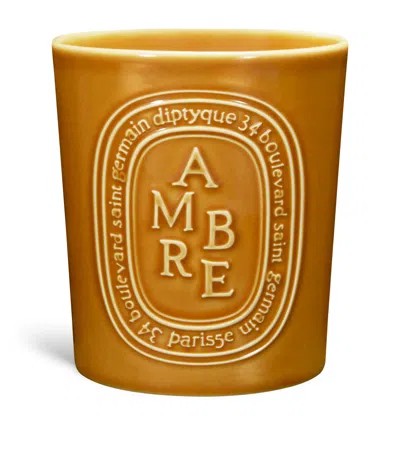 Diptyque Ambre Candle In Gold