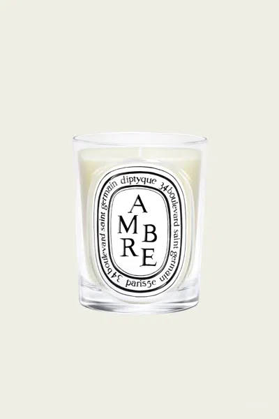 Diptyque Ambre Classic Candle 6.7oz In White