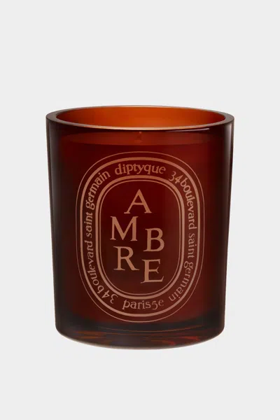 Diptyque Ambre Medium Colored Candle 10.2oz In Blue