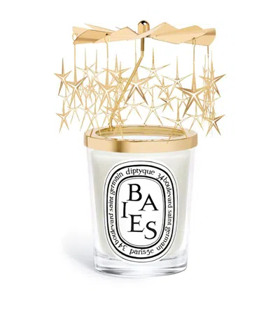 Diptyque Baies Carousel Candle (190g) In White