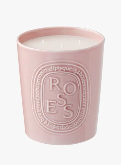 Diptyque Bougie Grand Modèle Roses In White