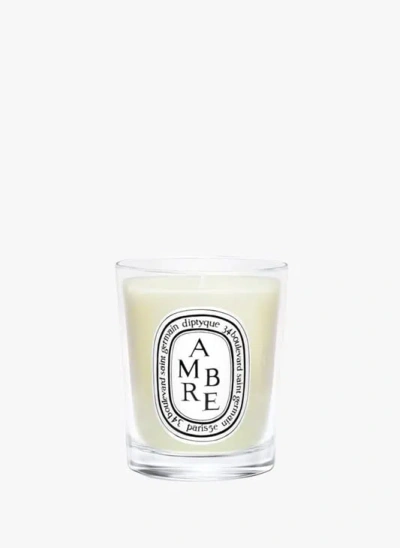 Diptyque Bougie Petit Modèle Ambre In White