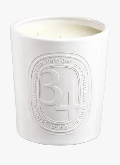 Diptyque Bougie Très Grand Modèle 34 Boulevard Saint Germain In White