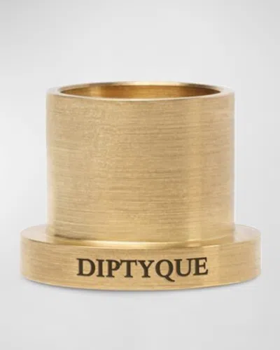 Diptyque Brass Taper Candle Holder In Gold