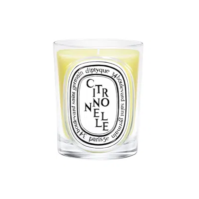 Diptyque Citronnelle (lemongrass) Classic Candle (limited Edition) In Transparent
