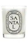 Diptyque Classic Santal Scented Candle In White