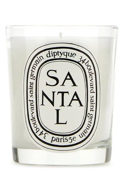 Diptyque Classic Santal Scented Candle In White