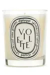 Diptyque Classic Violette Scented Candle In White