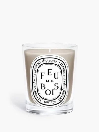 Diptyque Classic Wood Fire Candle In Transparent