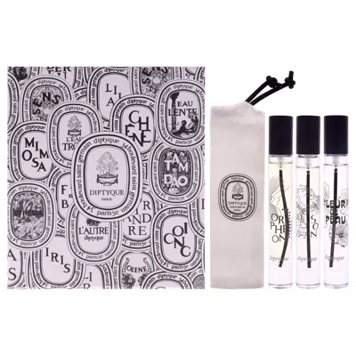 Diptyque Discovery Mini Set By  For Unisex - 3 Pc Mini Gift Set 0.25oz Fleur De Peau Edp Spray, 0.25o In Multi