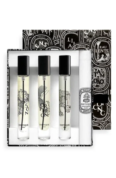 Diptyque Eau De Parfum 3-piece Discovery Set $110 Value In Transparent
