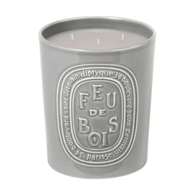Diptyque Feu De Bois Candle In White