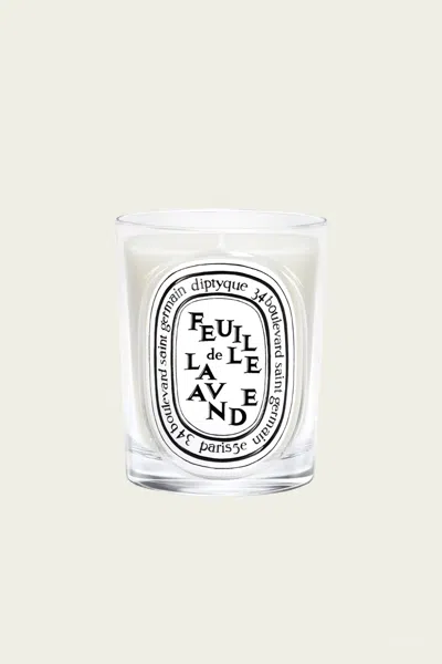 Diptyque Feuille De Lavande Classic Candle 6.7oz - New Version In White