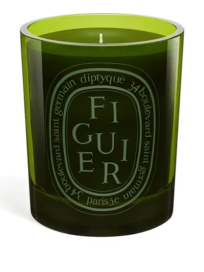 Diptyque Fig Tree Medium-sized Glass Candle (300g) In Green