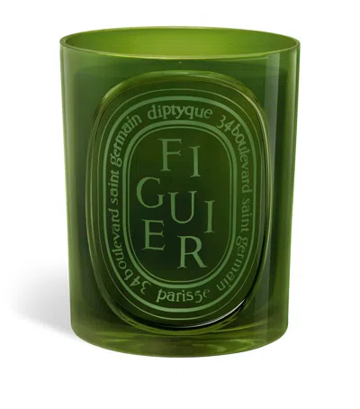 Diptyque Figuier Coloured Candle In Green