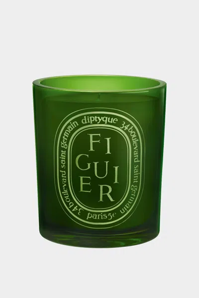 Diptyque Figuier Medium Colored Candle 10.2oz In Green